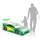 Mini Cama Carros Coloridos Verde