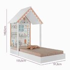 Mini Cama Casinha Montessoriana Home Branca  Branco/marrom Cl