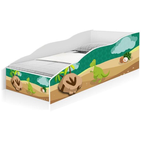 Mini Cama Club Dino Nas Pedras Com Colchão