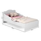 Mini Cama Com Proteção Lateral Doce Sonho Branco 849