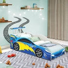 Mini Cama De Carro Azul Prime