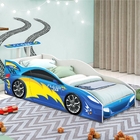 Mini Cama De Carro Azul Prime