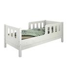 Mini Cama E Moldura De Parede Casa Poly Madeira E Branco