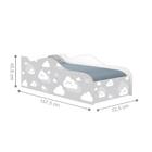 Mini Cama Fun Nuvens Cinza Infantil Com Colchão