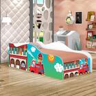 Mini Cama Fun Usinho Bombeiro Infantil Com Colchão