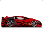 Mini Cama Infantil Carro Corrida Speedy MDF Proteção Lateral