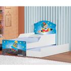 Mini Cama Infantil Com Auxiliar Pop Astro No Espaço