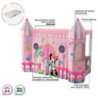 Mini Cama Infantil Com Colchão D20 E Dossel Minnie E Margarid
