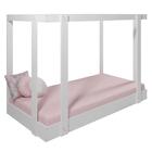 Mini Cama Infantil Com Colchão D20 E Dossel Wood E Buzz Light