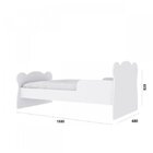 Mini Cama Infantil Com Proteção Lateral 1590 Baby  Branco