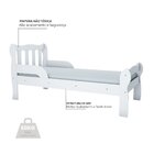 Mini Cama Infantil Com Proteção Lateral Bella Yescasa Branco