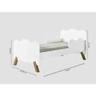 Mini Cama Infantil Com Proteção Lateral Branco