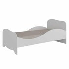 Mini Cama Infantil Com Proteção Lateral Em Mdf Uli  Branco Br