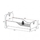 Mini Cama Infantil Com Proteção Lateral Rei/rainha Espresso M