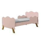 Mini Cama Infantil Com Proteção Lateral Rosa