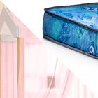 Mini Cama Infantil Com Voal Rosa Branco Jhulia Divaloto Com C