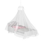 Mini Cama Infantil Cristal Estofada Dossel Teto Branco - Pura