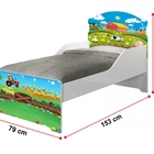 Mini Cama Infantil Fazendinha Com Colchão