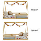 Mini Cama Infantil Montessoriana Casinha De Madeira Com Estra