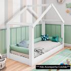 Mini Cama Infantil Montessoriana Casinha Teeny P13 Branco - M