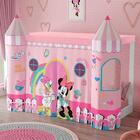 Mini Cama Infantil Montessoriana Com Dossel E Led Minnie E Ma
