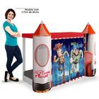 Mini Cama Infantil Montessoriana Com Dossel E Led Wood E Buzz