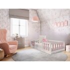 Mini Cama Infantil Montessoriana Marina Rosa/branco