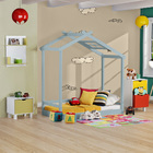 Mini Cama Infantil Montessoriano Com Telhado V Casinha Em Mad