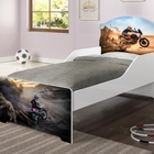 Mini Cama Infantil Moto Cross, Cama Menino