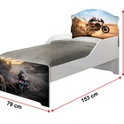Mini Cama Infantil Motocross Com Colchão