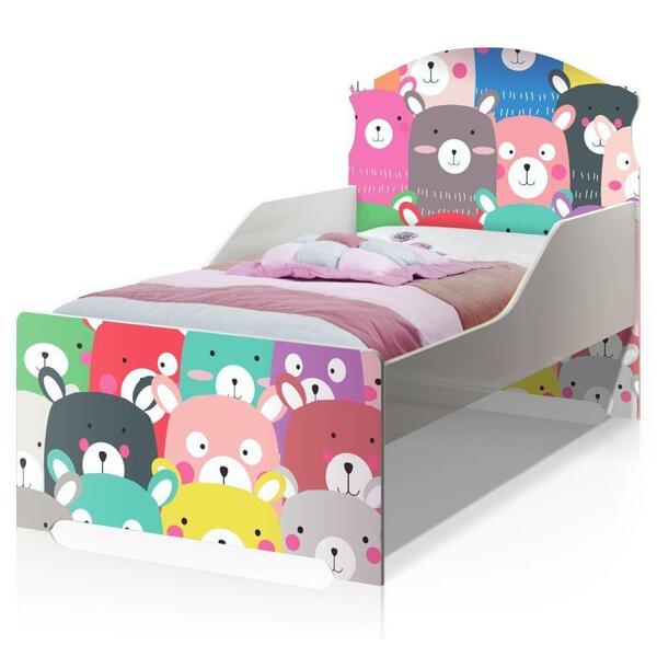 Mini Cama Infantil Pop Aquarela Dos Ursinhos