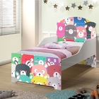 Mini Cama Infantil Pop Aquarela Dos Ursinhos Com Colchão