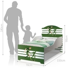 Mini Cama Infantil Pop Atacante Futebol Com Colchão