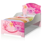 Mini Cama Infantil Pop Carruagem Rosa Com Colchão