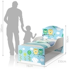 Mini Cama Infantil Pop Corujas Com Colchão