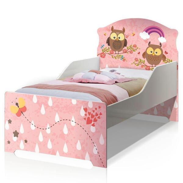 Mini Cama Infantil Pop Corujas Na Chuva