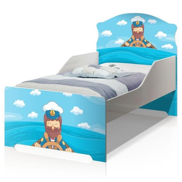 Mini Cama Infantil Pop Marinheiro Com Colchão