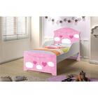 Mini Cama Infantil Pop Nuvens Rosa Menina Com Colchão