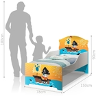 Mini Cama Infantil Pop Pirata Tubarão