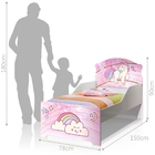 Mini Cama Infantil Pop Unicórnio Com Colchão