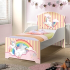 Mini Cama Infantil Pop Unicórnio No Céu Com Colchão