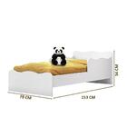 Mini Cama Infantil Soneca M08 Branco Acetinado