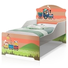 Mini Cama Infantil Uly Trem Dos Bichinos Com Colchão