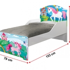 Mini Cama Infantil Unicornio  Com Colchão
