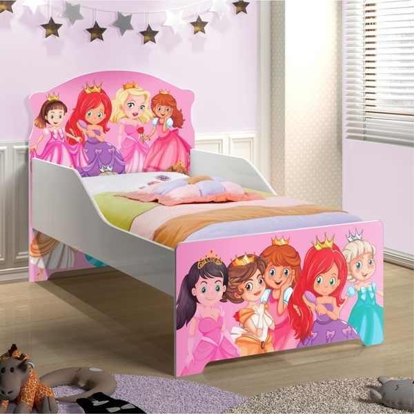 Mini Cama Infantil Zoe Princess Com Colchão