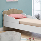 Mini Cama Juvenil Doce Sonho Carvalho Toq Rústico Branco Qmovi