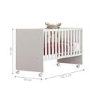 Mini Cama Liz Com Rodízios Branco