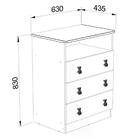 Mini Cama Mc070 E Comoda Cm120 Infantil Djd Moveis