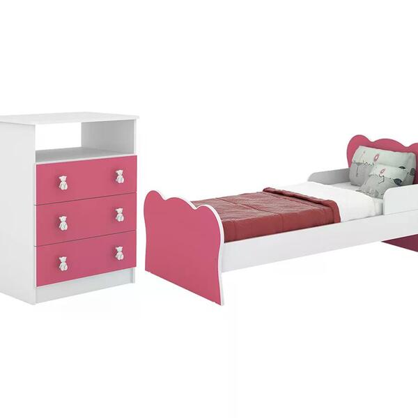 Mini Cama Mc070 E Comoda Cm120 Infantil Djd Moveis