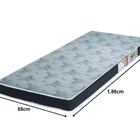 Mini Cama Montessori Solteiro Infantil Branca + Colchão